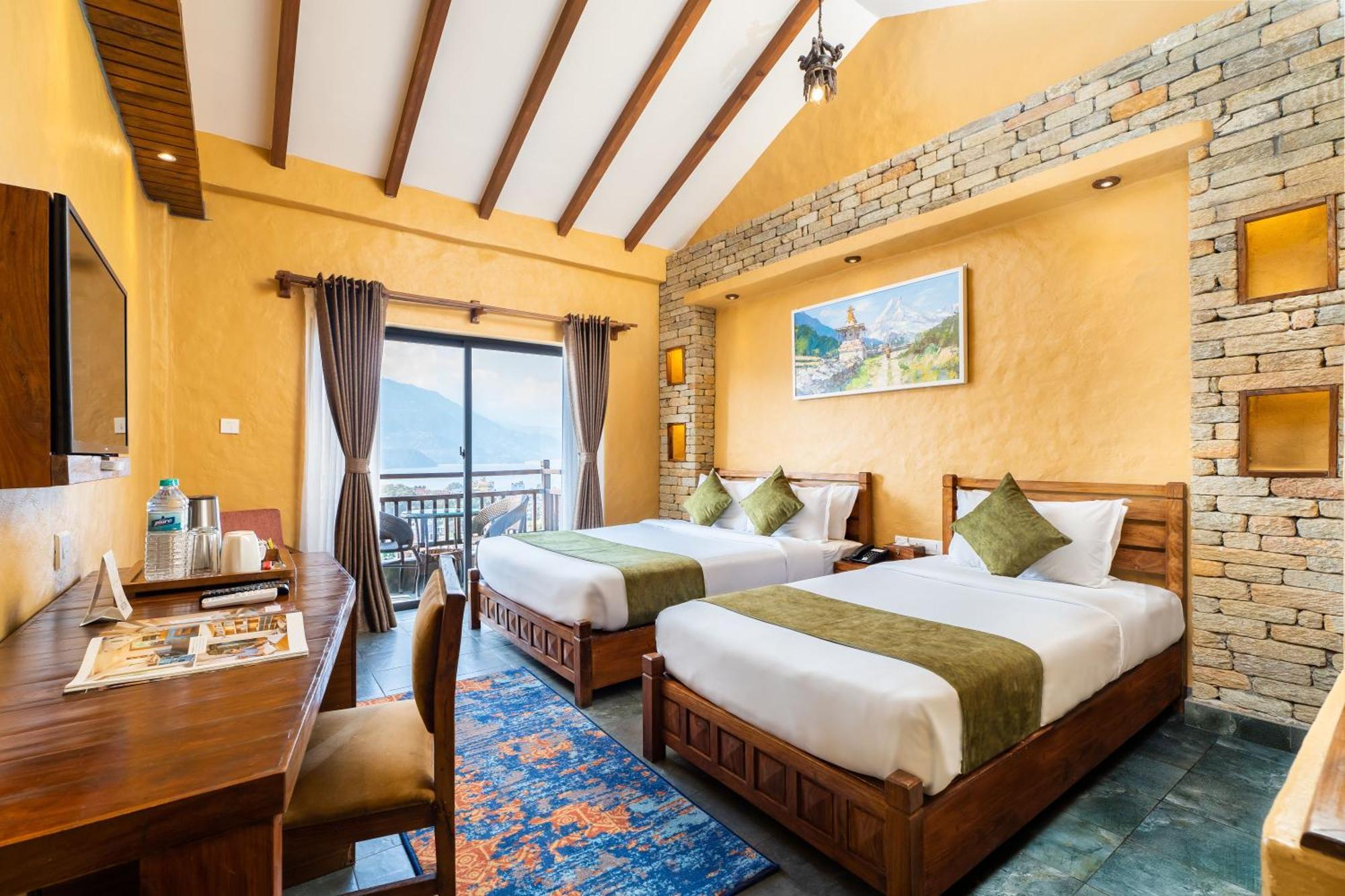 Bar Peepal Resort 博卡拉 外观 照片 Deluxe Room