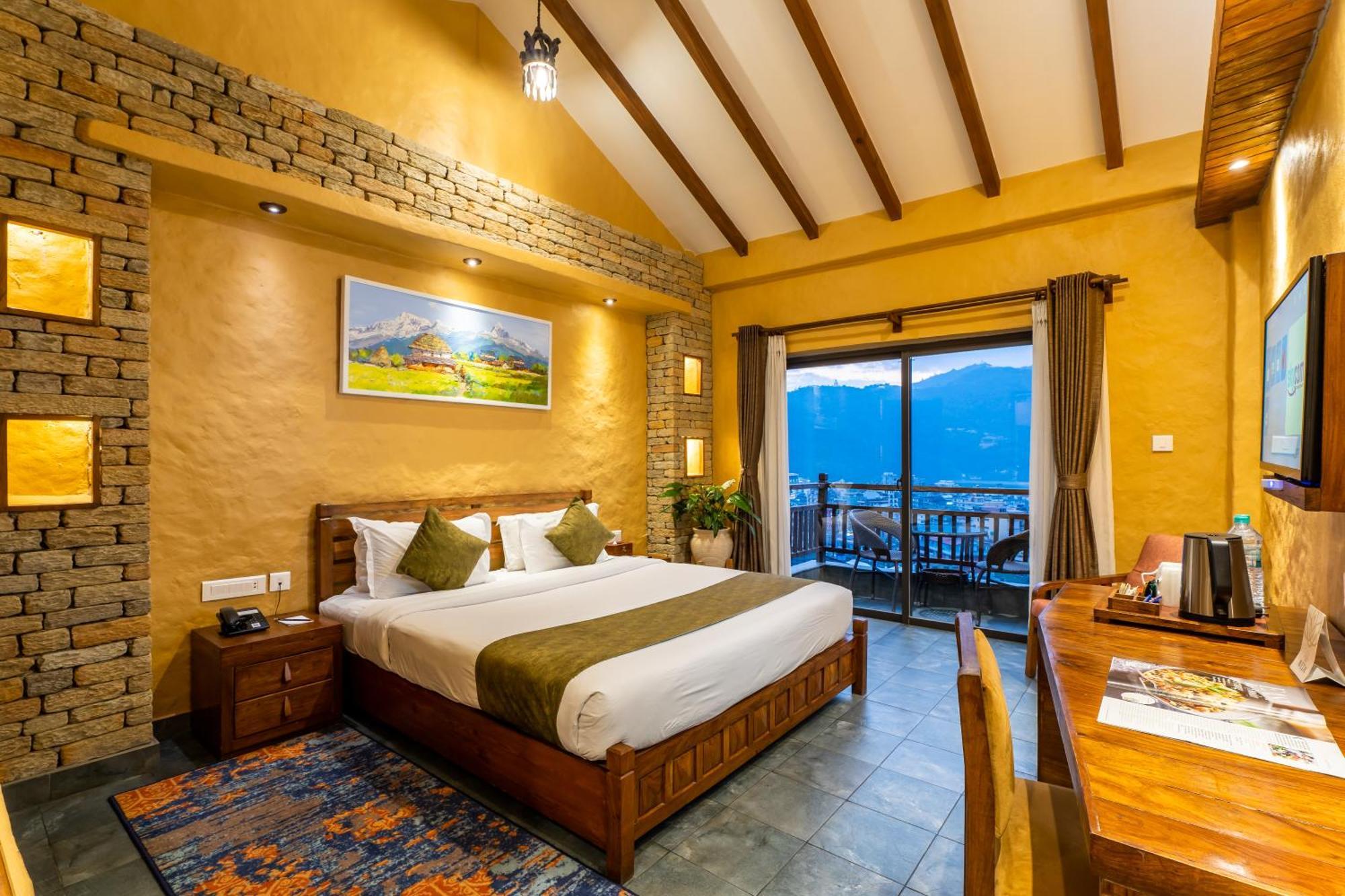 Bar Peepal Resort 博卡拉 外观 照片 Deluxe Room
