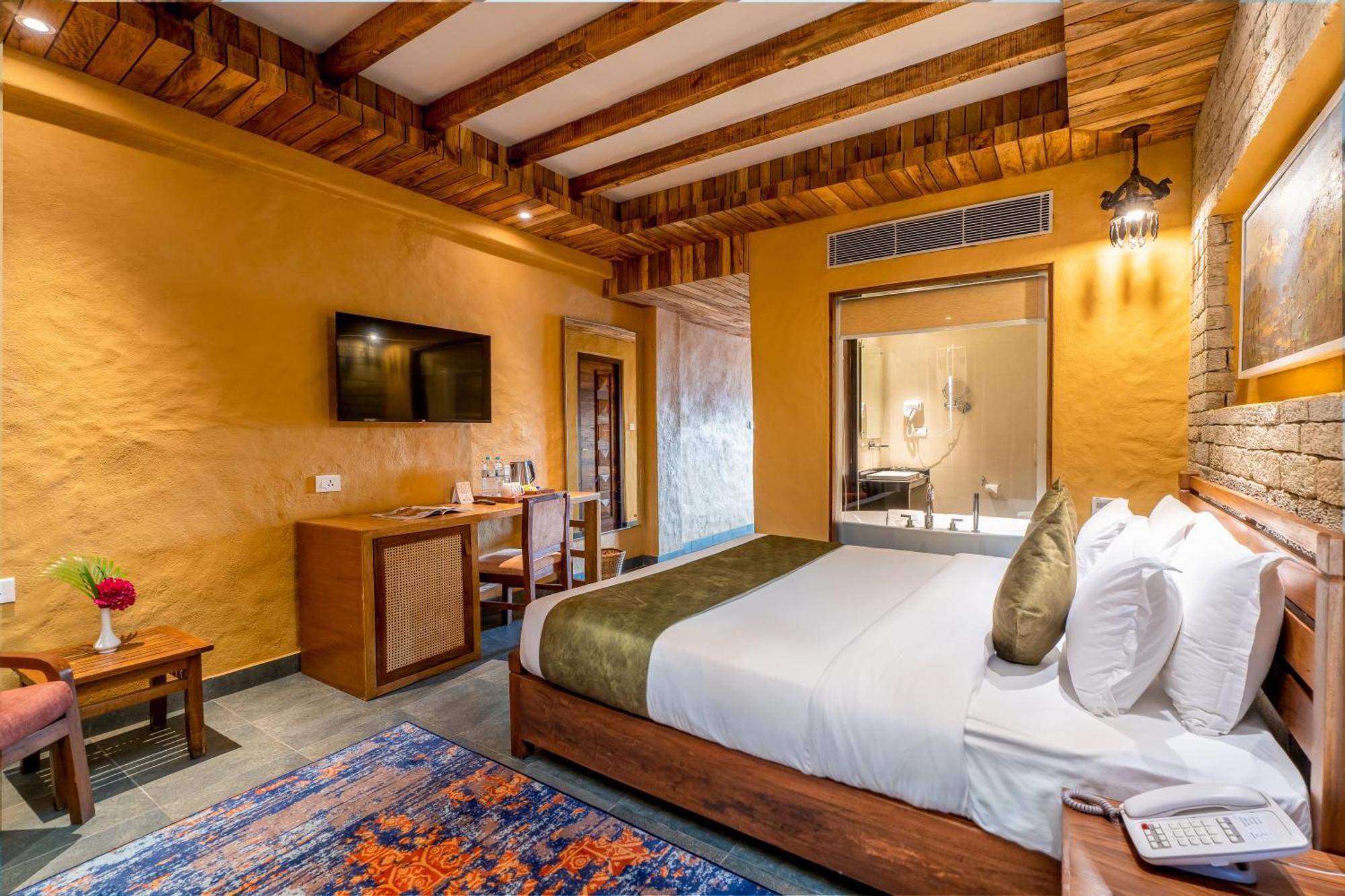 Bar Peepal Resort 博卡拉 外观 照片 Deluxe Room