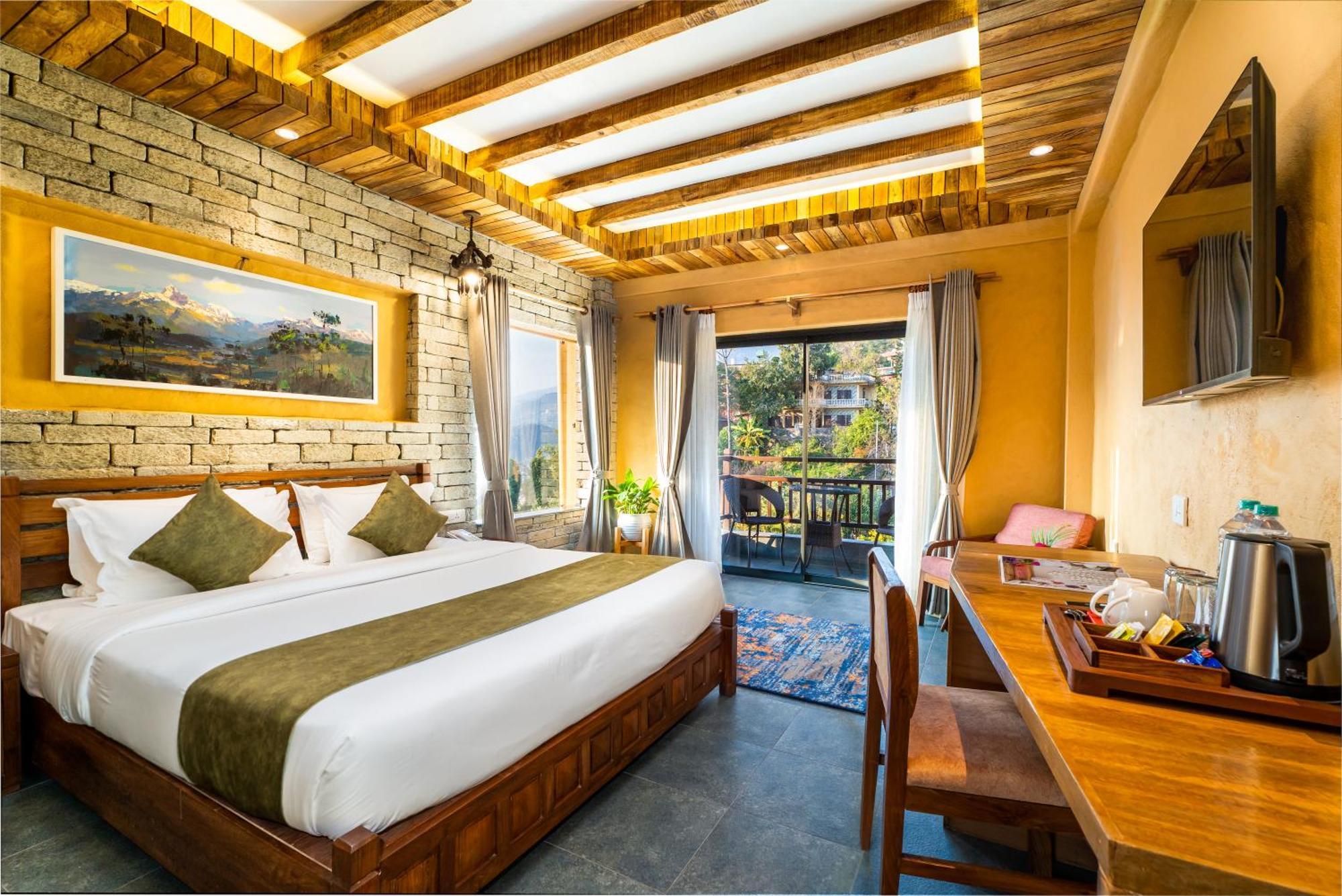 Bar Peepal Resort 博卡拉 外观 照片 Deluxe Room