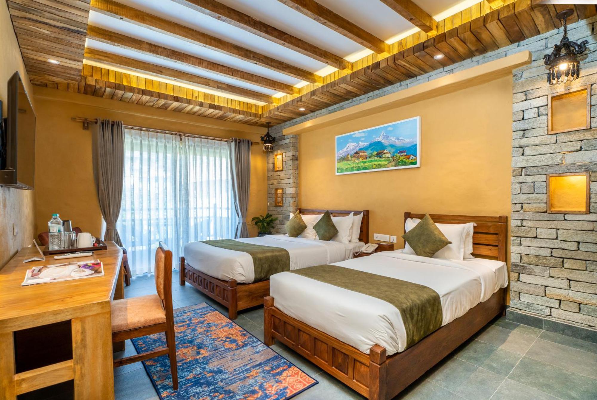 Bar Peepal Resort 博卡拉 外观 照片 Deluxe Room