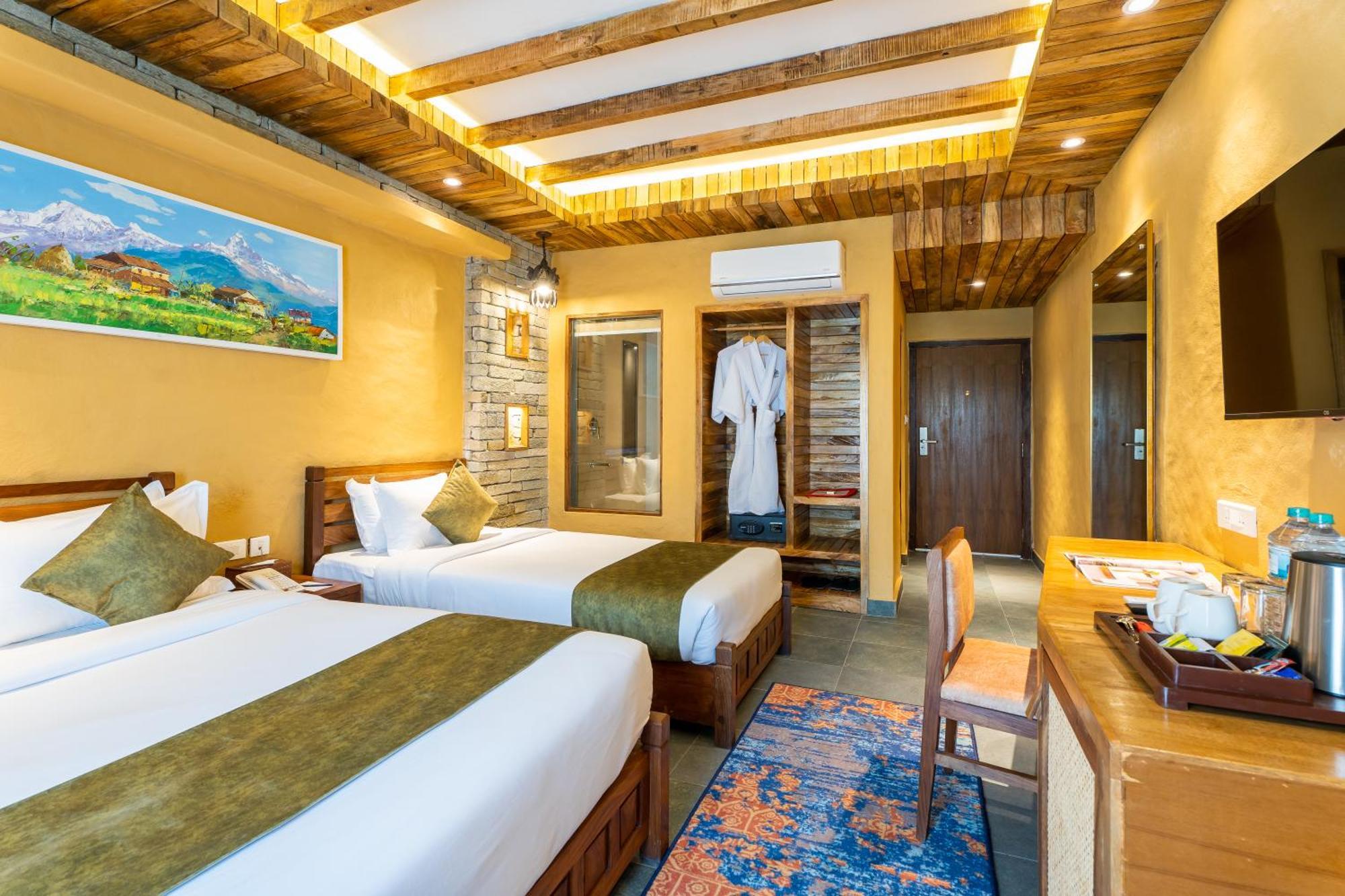 Bar Peepal Resort 博卡拉 外观 照片 Deluxe Room